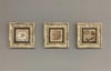 Oscar Stone Decor Çerçeveli Taş Duvar  Dekoru 20 x 20 cm 3 lü Vav Allah Muhammed