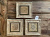 Oscar Stone Decor Çerçeveli Taş Duvar Dekoru Tablo 3'lü Set 20x20cm Allah Esmaül Hüsna Hilye-i Şerif
