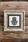 Oscar Stone Decor Çerçeveli Taş Tablo 20x20cm 4'lü Set(1213-1090-480-114)Şahmeran Nar Fatma Ana