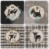 OSCAR STONE DECOR DOG ECOSE 4'lü DOĞALTAŞ BARDAK ALTLIĞI / BA504 (COASTER)