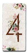 OSCAR STONE DECOR DOĞALTAŞ KAPI NUMARASI, 4 (DOOR NUMBER)