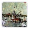 OSCAR STONE DECOR EBRULİ KIZKULESİ DOĞALTAŞ DUVAR DEKORU / DD254 (WALL DECOR)