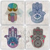 OSCAR STONE DECOR FATMAANA 4'lü DOĞALTAŞ BARDAK ALTLIĞI / BA449 (COASTER)