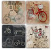 OSCAR STONE DECOR MR.CYCLE 4'lü DOĞALTAŞ BARDAK ALTLIĞI / BA076 (COASTER)