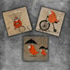 OSCAR STONE DECOR OWL ACTIVITY DOĞALTAŞ MAGNET SETİ / MG-030