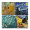 Oscar Stone Decor Taş Bardak Altlığı Stone Coasters - 4lü Set Vincent van Gogh Tabloları