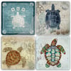 OSCAR STONE DECOR TURTTLE 4'lü DOĞALTAŞ BARDAK ALTLIĞI / BA482 (COASTER)