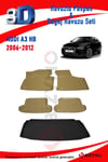 Audi A3 2006 - 2012 Bej Havuzlu Paspas ve Bagaj Seti Bizymo