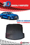 Audi A3 Sedan 2021+ 3D Bagaj Havuzu Bizymo