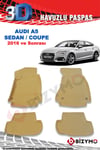 Audi A5 2016 Ve Sonrası 3D Bej Paspas Takımı Bizymo