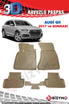 Audi Q5 2017 ve Sonrası Bej 3D Paspas Takımı Bizymo