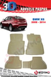 BMW X6 2008-2014 3D Bej Havuzlu Paspas Takımı