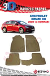 Chevrolet Cruze Hb 2008 Ve Sonrası 3D Bej Paspas Takımı Bizymo