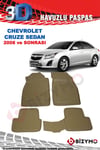 Chevrolet Cruze Sedan 2008 Ve Sonrası 3D Bej Paspas Takımı Bizymo