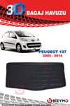 Citroen C1 2005-2014 3D Bagaj Havuzu Bizymo
