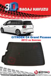 Citroen C4 Grand Picasso 2013 Ve Sonrası 3D Bagaj Havuzu Bizymo
