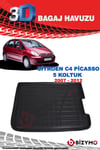 Citroen C4 Picasso 5 Koltuk 2007-2012 3D Bagaj Havuzu Bizymo