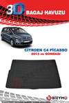 Citroen C4 Picasso 5 Koltuk 2013 Ve Sonrası 3D Bagaj Havuzu Bizymo