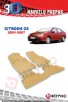 Citroen C5 2001-2007 3D Havuzlu Bej Paspas Bizymo