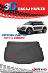 Citroen Cactus 2015 Ve Sonrası 3D Bagaj Havuzu Bizymo