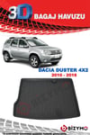 Dacia Duster 4X2 2010-2018 3D Bagaj Havuzu Bizymo