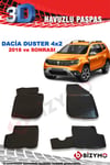 Dacia Duster 4X2 2018 Ve Sonrası 3D Paspas Takımı Bizymo