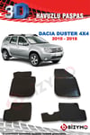Dacia Duster 4X4 2010-2017 3D Paspas Takımı Bizymo