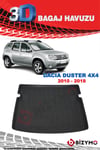 Dacia Duster 4X4 2018 Ve Sonrası3D Bagaj Havuzu Bizymo