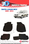 Dacia Logan MCV 2005-2014 3D Havuzlu Paspas Takımı Bizymo