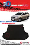 Dacia Logan Mcv 2014 Ve Sonrası 3D Bagaj Havuzu Bizymo