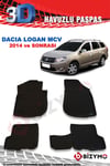 Dacia Logan Mcv 2014 Ve Sonrası 3D Paspas Takımı Bizymo