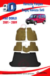 Fiat Doblo 2001-2009 Bej Havuzlu Paspas ve Bagaj Seti Bizymo