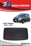 Fiat Panda 2003-2011 3D Bagaj Havuzu Bizymo
