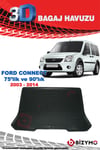 Ford Connect Cepli 75 ve 90'lık 2003-2014 3D Bagaj Havuzu Bizymo