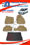 Ford Courier Combi 2014 Ve Sonrası Bej Paspas ve Bagaj Havuzu Seti