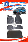 Ford Ecosport 2017+ 3D Havuzlu Paspas ve Üst Bagaj Havuzu