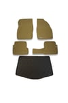 Ford Focus 2 Hb (İnce Stepne) 2005-2011 Bej Paspas ve Bagaj Havuzu Seti