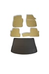 Ford Focus 3 2011-2014 Bej Stw Havuzlu Paspas ve Bagaj Seti Bizymo