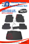 Ford Focus 4 Hb Kalın Stepne 2015 Ve Sonrası Paspas ve Bagaj Havuzu Seti