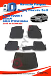 Ford Focus 4 Kalın Stepne Sedan 2015 Ve Sonrası Paspas ve Bagaj Havuzu Seti