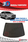Ford Focus 4 Kalın Stepne Sedan 2015 Ve Sonrası 3D Bagaj Havuzu Bizymo