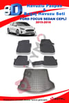 Ford Focus 4 Sedan Cepli 2015-2018 Havuzlu Paspas ve Bagaj Seti Bizymo