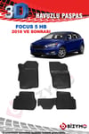 Ford Focus 5 Hb 2018+ 3D Havuzlu Paspas Takımı Bizymo