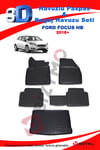 Ford Focus 5 Hb 2018+ (Stepneli) Havuzlu Paspas ve Bagaj Seti Bizymo