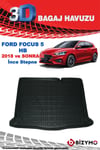 Ford Focus 5 (Yeni) HB 2018+ İnce Stepne 3D Bagaj Havuzu Bizymo
