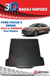 Ford Focus 5 Yeni Sedan 2018+ İnce Stepne 3D Bagaj Havuzu Bizymo