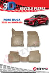 Ford Kuga 2020+ 3D Havuzlu Bej Paspas Bizymo