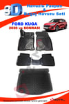 Ford Kuga Suv 2020 ve Sonrası Paspas Ve Bagaj Havuzu Seti