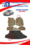 Honda Accord Sedan 2003-2008 Bej Havuzlu Paspas ve Bagaj Seti Bizymo