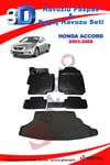 Honda Accord Sedan 2003-2008 Havuzlu Paspas ve Bagaj Seti Bizymo